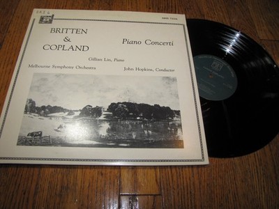 BRITTEN & COPLAND - PIANO CONCERTOS MELBOURNE SYMPHONY ORCHESTRA - MHS 7235L LP