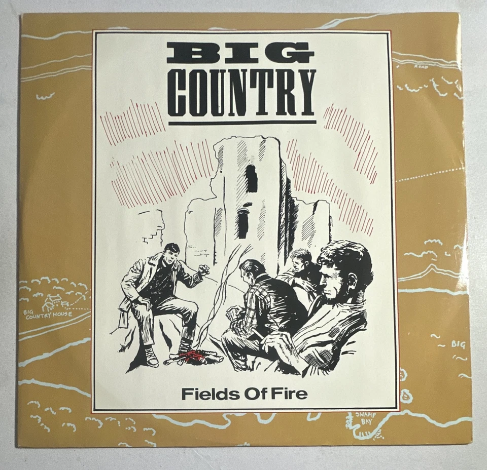 Big Country ~ Fields On Fire ~ 12” Vinyl Record Single EX / EX Condition - Image 2 of 4