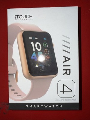 iTouch Wearables Air 4 Health Fitness Smartwatch - Rose Gold/Blush