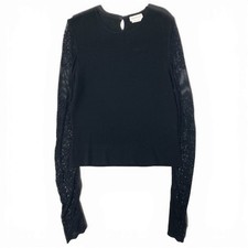 Ea28Alexander McQUEEN Alexander Long Sleeve Rib Knit Sweater Switch Used AYAN-0