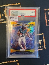 A.J. Brown 2024 Panini Prizm - Fireworks #13 GOLD Prizm 2/10