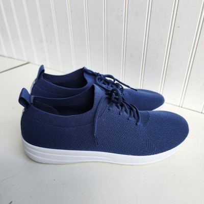 Fitflop F-Sporty Uberknit Sneakers Midnight Navy Blue Women's Lighweight US 10
