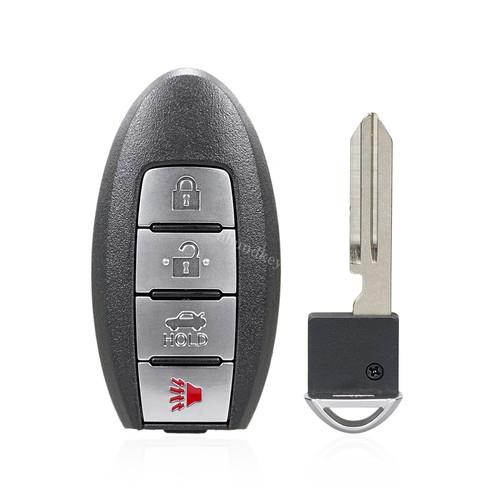 2 For 2007 2008 Nissan Maxima Sentra Remote Key Fob Shell Case Pad 4B CWTWBU735 - Picture 4 of 7