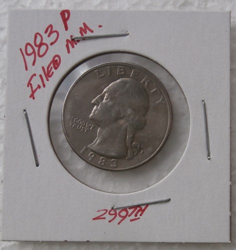 1983 P "Error" Filled Mint Mark - Picture 4 of 4