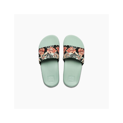 Reef Kids One Slide Sliders in Mint Monstera | eBay