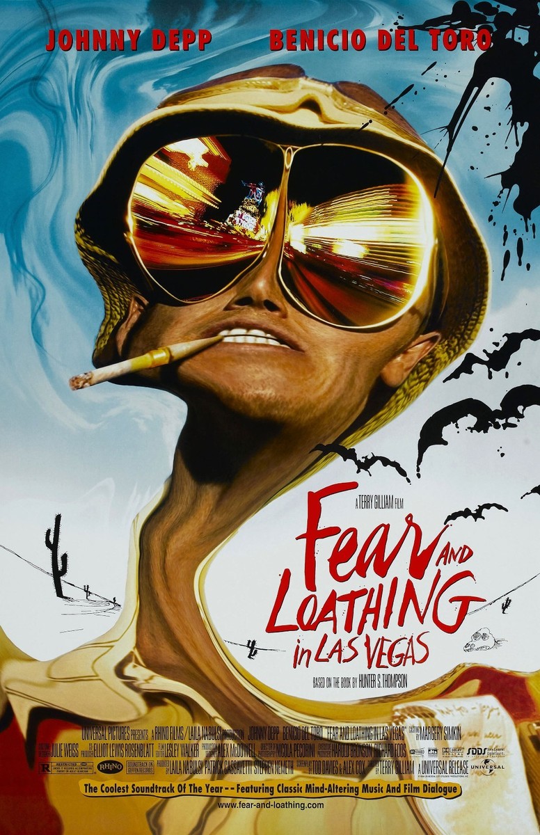 Fear,and Loathing in Las Vegas B2ポスター Fear and Loathing In Las Vegas movie poster - Johnny Depp poster