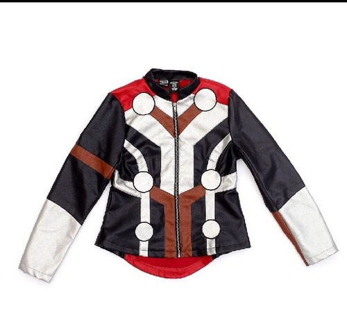 Disney Ladies Biker Jacket Thor Love & Thunder Marvel Cosplay 2XL UK 24-26 - Picture 2 of 5