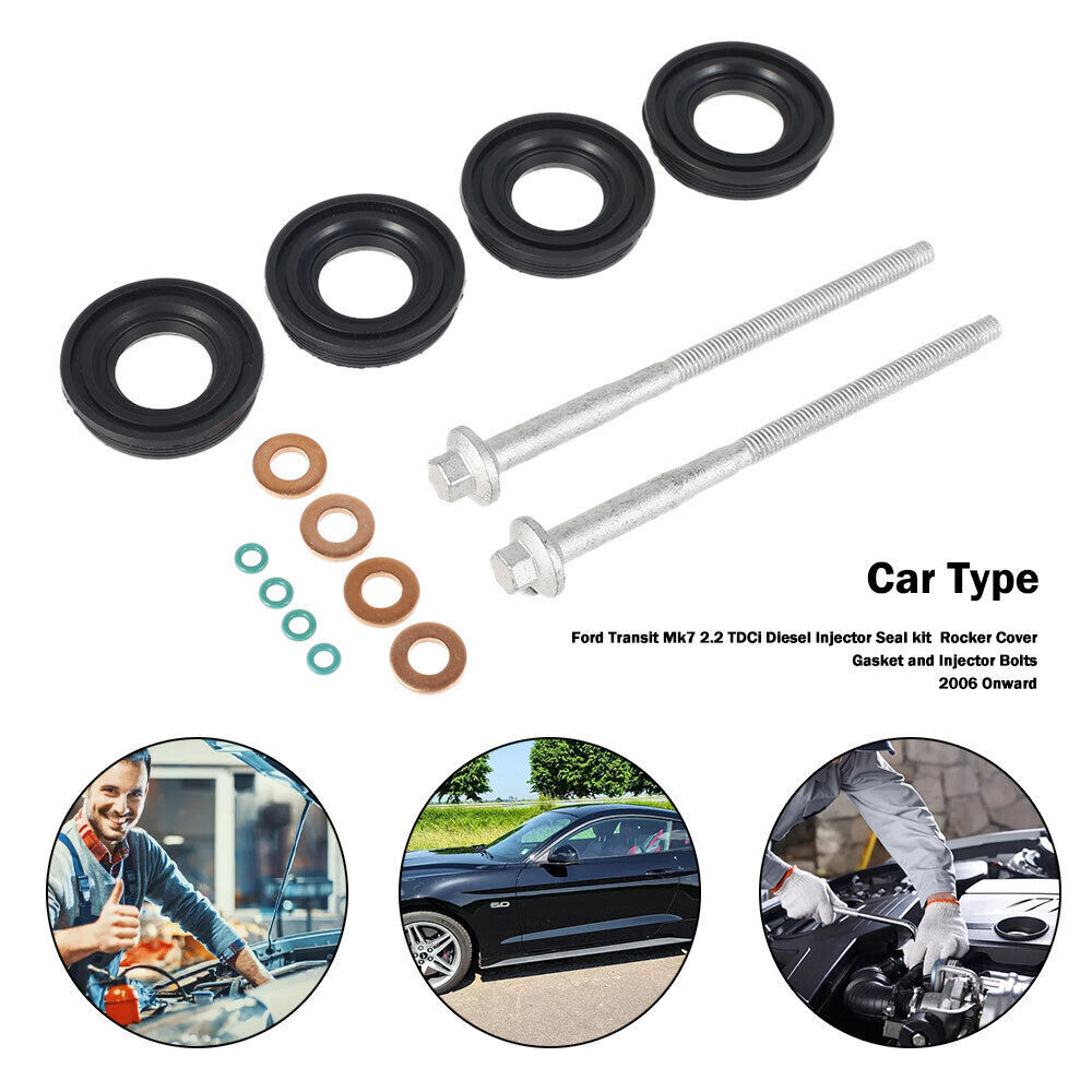 1372490 FOR FORD TRANSIT MK7 2.2 TDCi INJECTOR SEALS BOLTS+ ROCKER 