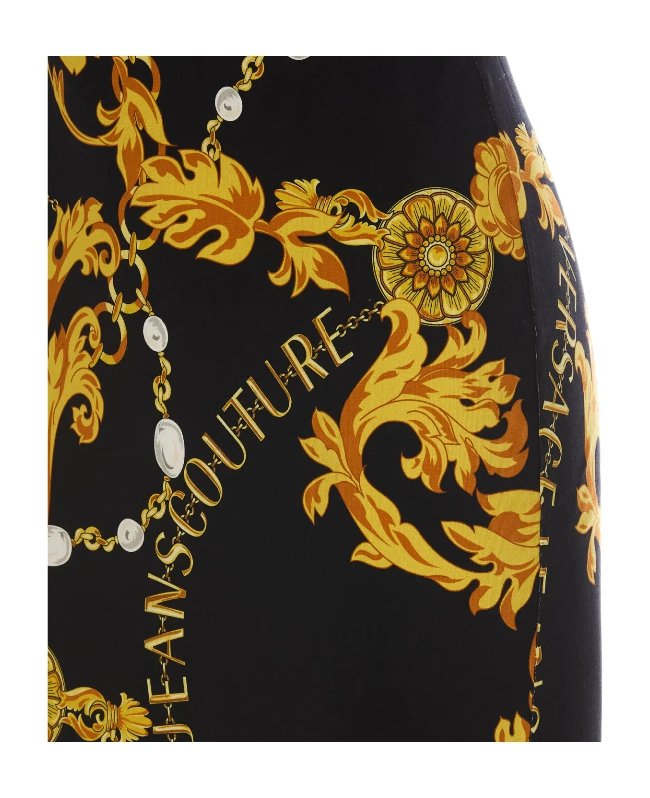 Abito donna Versace Jeans Couture. Logo barocco. Cinghie regolabili. Autunno 2024.