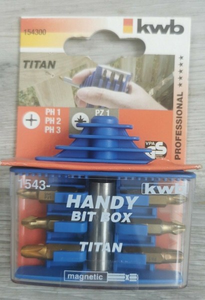 Kwb Handy Bit- Box Ph/ Pz Schrauberbits Bits Titan 7 Teilig-image