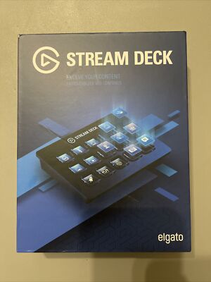 Elgato Stream Deck (10GAA9901) Wired 15-Key LCD Programmable Keyboard USB NOB