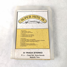 Super hits '74 country 8 track Untested music