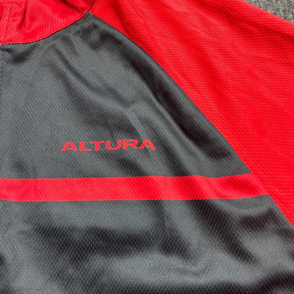 Camiseta deportiva de ciclismo Altura para hombre roja mediana cremallera completa bicicleta elástica Foto 4 de 4