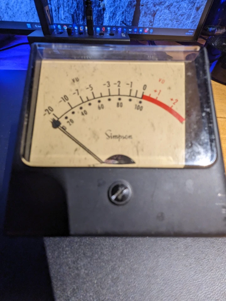 Medidor VU Simpson Original Teletronix UA UREI LA-2 Funciona EXCELENTE Foto 2 de 3