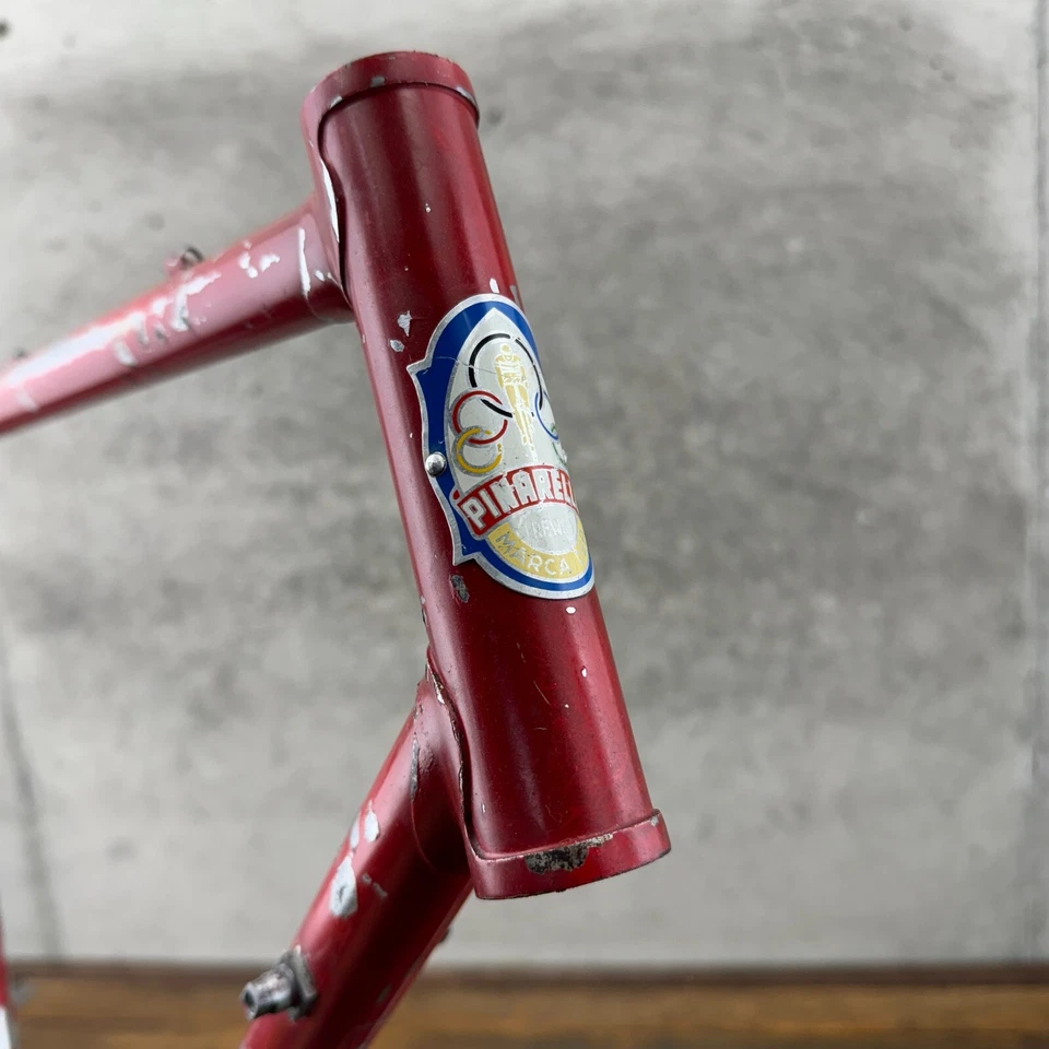 Vintage Pinarello Frame Set 57 cm Columbus Campagnolo Treviso Italy Serial Steel - Image 2 of 4