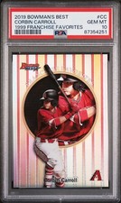 2019 Bowman's Best 1999 Franchise Favorites Corbin Carroll PSA 10 Diamondbacks