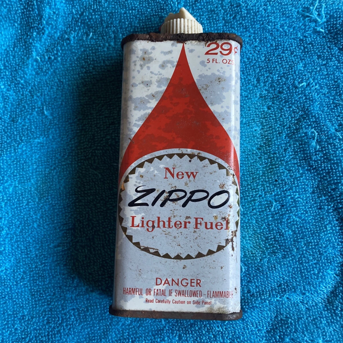Vintage 29¢ Zippo Lighter Fuel Fluid Tin Can 5 oz EMPTY | eBay