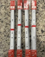 4x Richelieu Euro Slide 18" Side Mount Drawer Slide White TU10230450