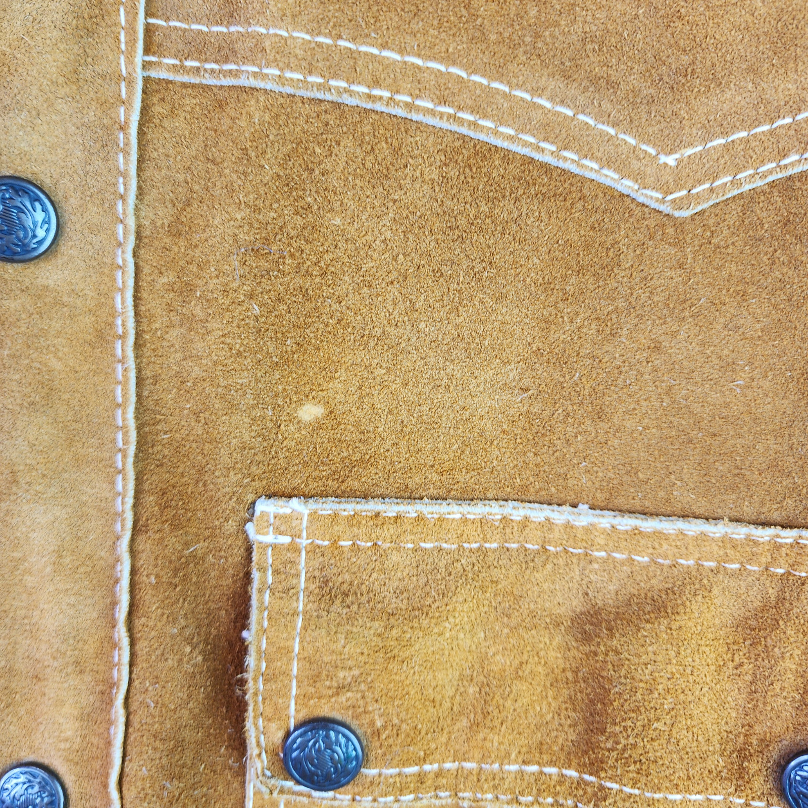 Vintage 1970s Joker Suede Rancher Jacket Western Styling Lined Huga 320319