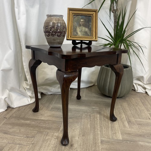 Antique Side Table 18” Square Beautiful Shape Lamp Coffee Plant Stand - Picture 2 of 15