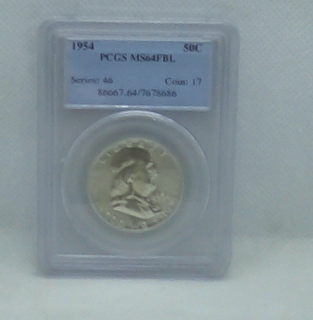 1954 90% Silver Ben Franklin Half Dollar PCGS Certified MS64FBL | eBay