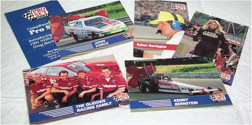 1991 Pro Set NHRA Drag Racing Promo Prototype Card Pack 6 cards - Picture 2 of 3