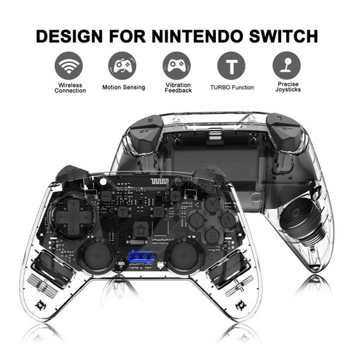 Wireless Gaming Controller Dual-Vibration Gamepad for Tesla Model 3 Y S X - Picture 7 of 8
