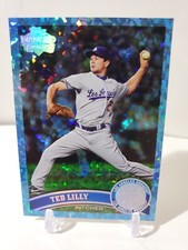 2011 Topps #36 Ted Lilly Dodgers Blue Hope Diamond Parallel Card #/60
