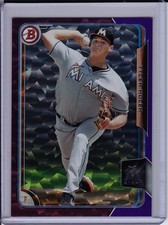 Tyler Kolek 2015 Bowman Purple Ice #'d /50 Prospect Base Parallel Marlins