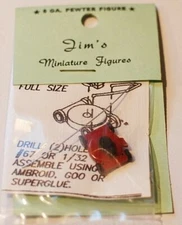 Lawn Mower Figure, Metal, O O-27 Gauge, For Lionel Marx MTH Flyer Train Layout