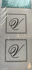 V Seal Monogram Initial Gartner Studios 86181 1” Envelope Thank You Wedding