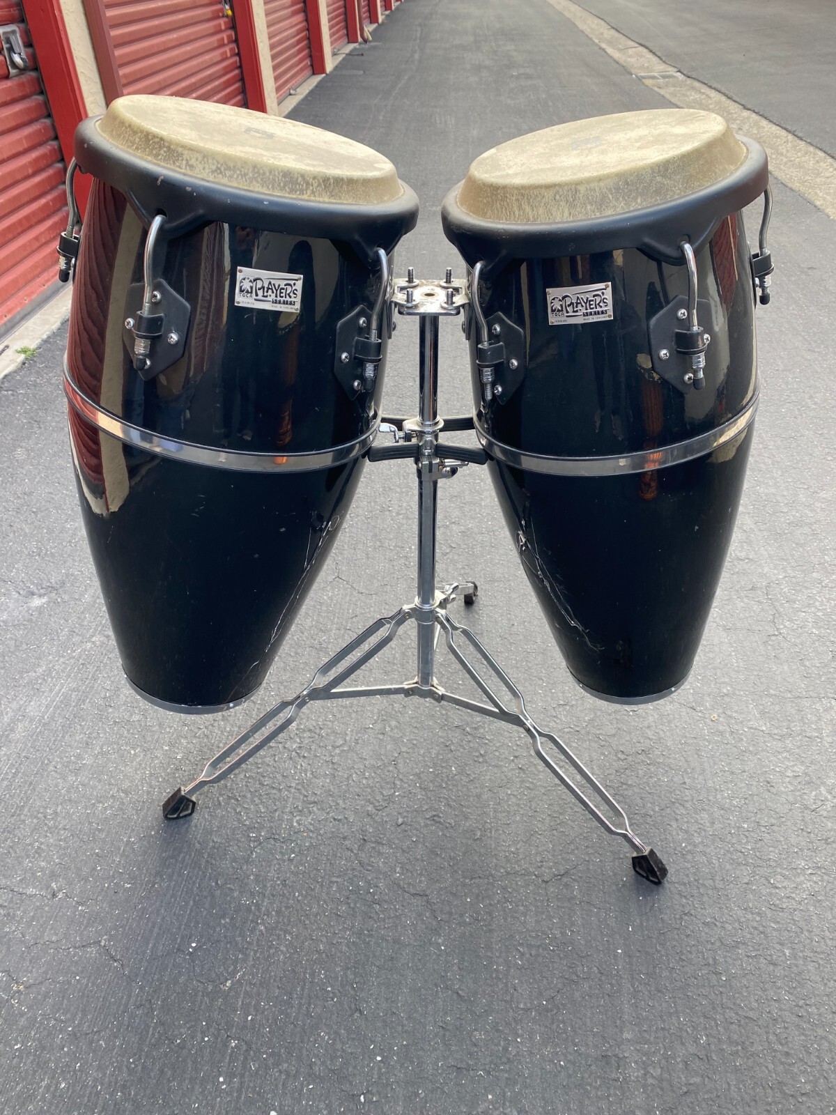 Congas (set) *Toca Players Series *BLACK *WITH STAND *GENTLY USED eBay