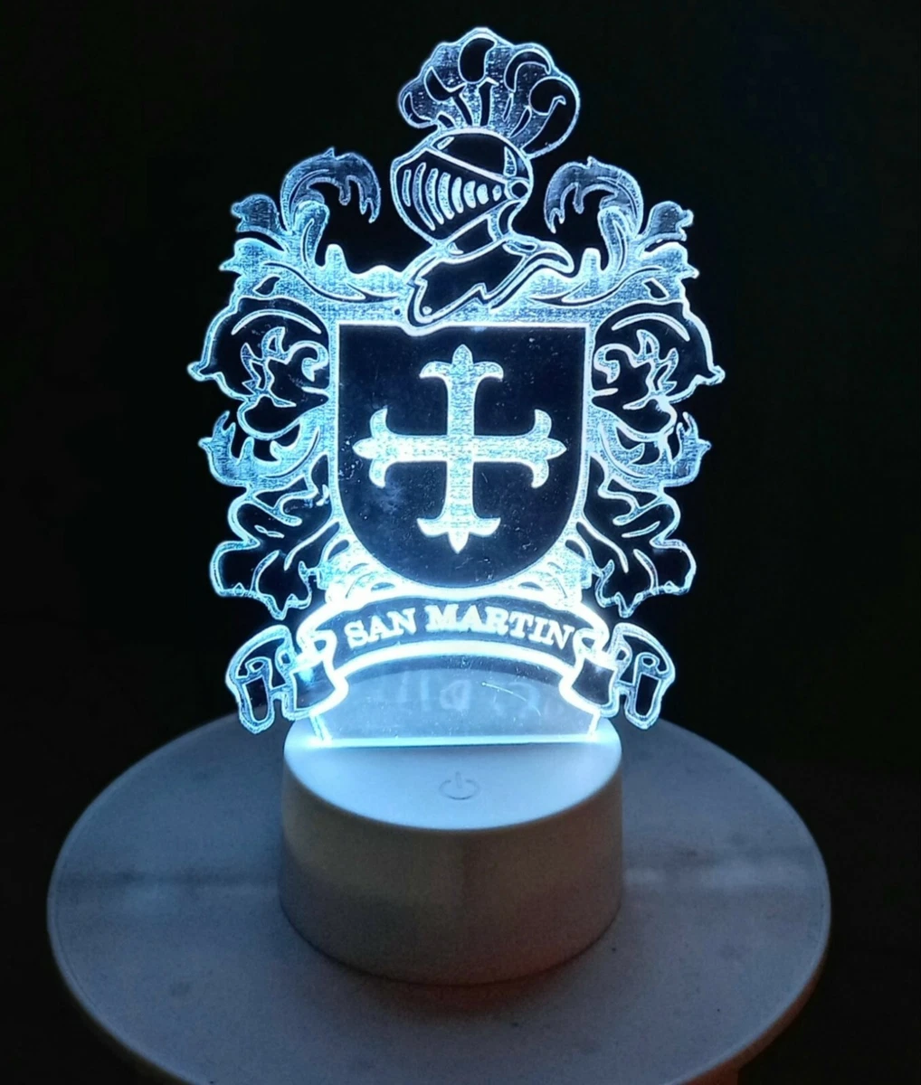 Lampara Led Escudos Apellidos