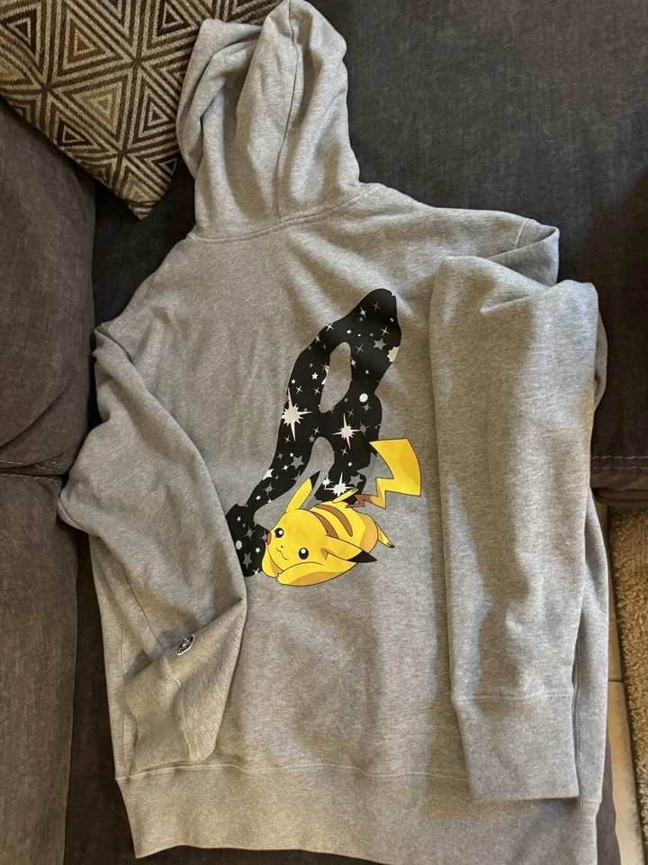 Billionaire Boys Club x Pokemon Pikachu Starfield Hoodie Size L Lightly Used - Image 2 of 4