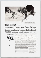 VINTAGE 1930s Print Ad  Bell  Howell Filmo Personal Movie Camera