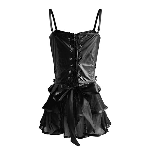 Women Lingerie Set Lace Teddy Strap Babydoll Bodysuit with Garter Slutty Clothes - Picture 7 of 23