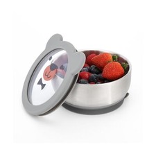 MR. CHOU Baby Bowls with Non-Slip Silicone Suction Cup, Insulated Double-Laye...