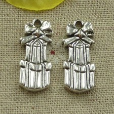 Free Ship 56 pcs tibetan silver gift charms 28x12mm L-4044