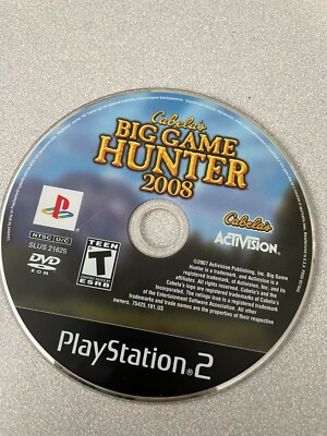 PS2 Playstation  Cabela's Big Game Hunter 2008  game ( disc only ) free ship can