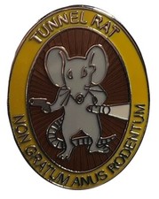 2 Pack Tunnel Rat Non Gratum Anus Rodentum Motorcycle Hat Cap Lapel Pin M-620
