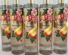 5 (FIVE) PEARBERRY 8oz Fine Fragrance MIST Bath and & Body Works
