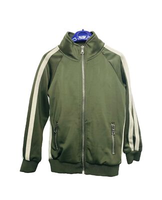 Boy's Size Track Jacket Jordan Craig Military Green Full Zip