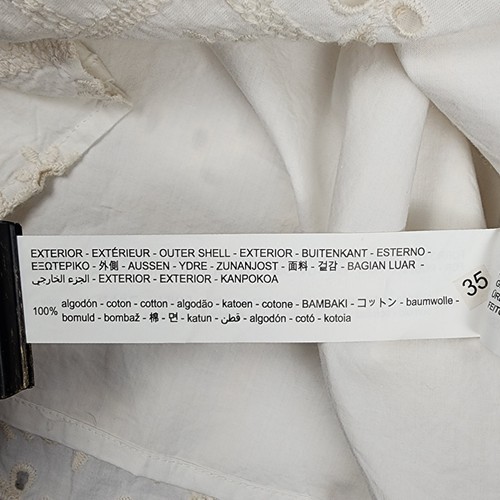 Zara Girls One Shoulder Dress 11/12 Eyelet Lace Crochet Wedding Lined Cottage - Picture 9 of 18