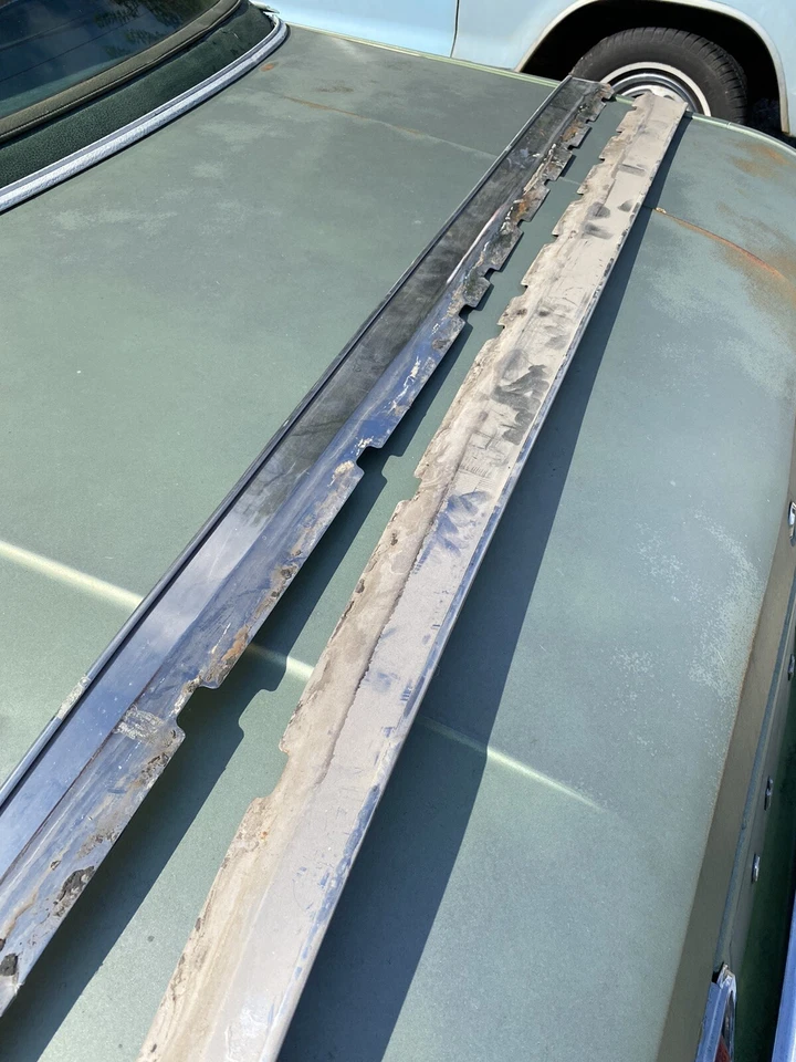 1960 1961 Ford Starliner аксессуар вентиляционные абажуры дождя дефлекторы из нержавеющей стали пара - Изображение 3 из 4