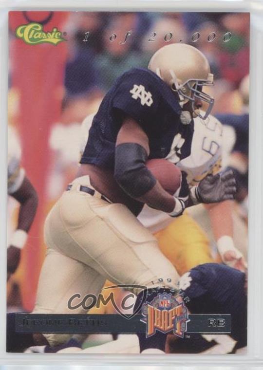 1993 Classic Draft Picks Draft Stars /20000 Jerome Bettis #DS8 Rookie RC HOF
