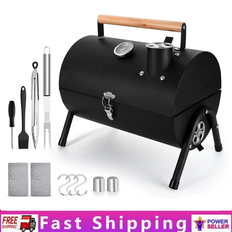 Portable Charcoal Grill Set of 12 Small BBQ Grill Mini Tabletop Charcoal Grill