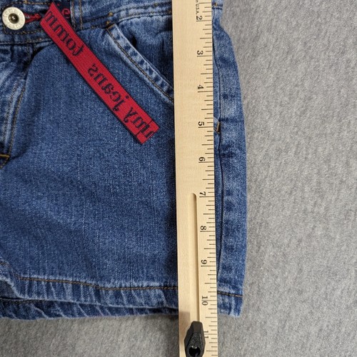 Vintage Tommy Hilfiger Shorts Girls Size 16 Denim Junior Teen Belt Y2k Preppy - Picture 4 of 11