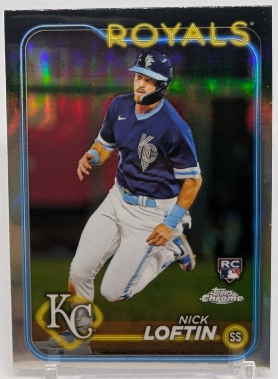 âš¾2024 Topps Chrome Baseball - Nick Loftin #183 Refractor (RC) - Royalsâš¾