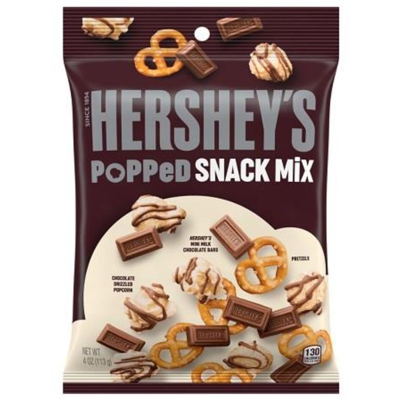 12x Hersheys Popped Snack Mix Chocolate Snack Treats Bulk New Sealed 4oz 11990₽