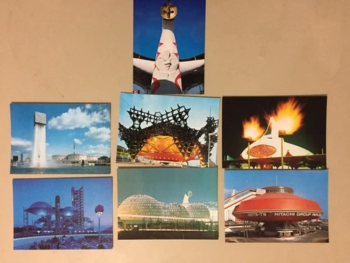 Seven Japan NEW ARCHITECTURE post cards(x)